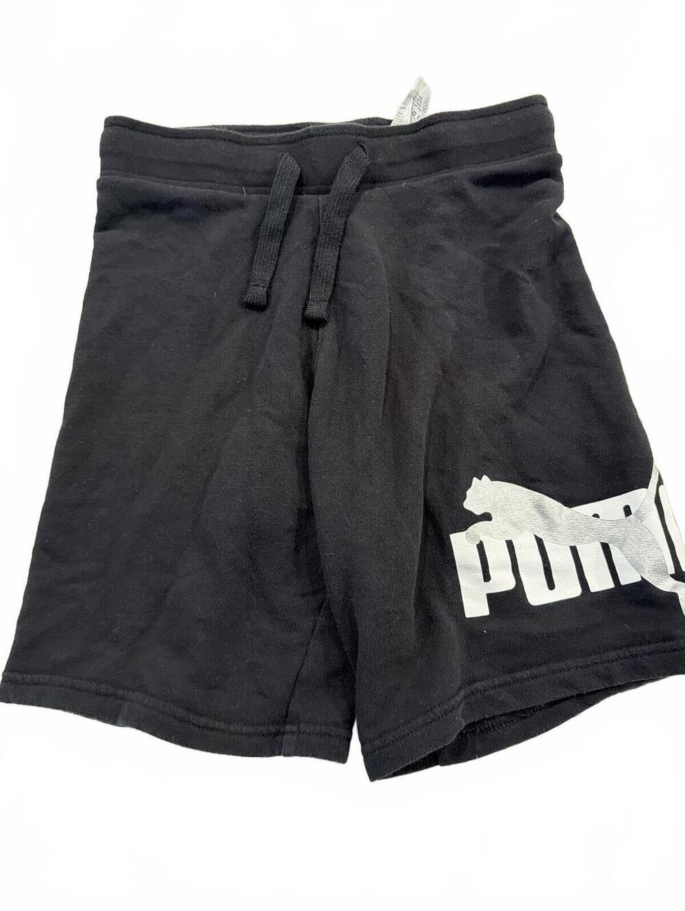 Puma Boys Black Fleece Shorts M